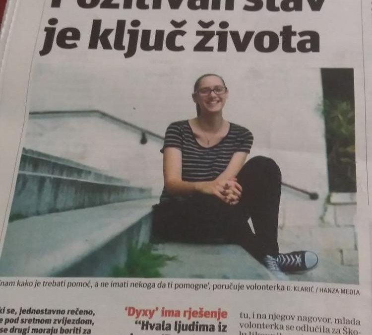 Naša volonterka kandidat za “Splitski pupoljak”