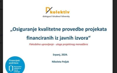 Online radionica „Osiguranje kvalitetne provedbe projekata financiranih iz javnih izvora“