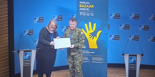 UDRUGA DYXY TREĆI PUT DOBITNIK VRIJEDNE DONACIJE NATO CHARITY BAZAARA