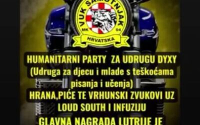 Humanitarni moto party za Udrugu Dyxy – 22. rođendan MK Vuk Samotnjak Hrvatska